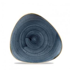 Тарелка мелкая треугольная 19,2 см, без борта, Stonecast, цвет Blueberry
