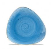 Тарелка мелкая треугольная 19,2 см, без борта, Stonecast, цвет Cornflower Blue