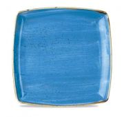 Тарелка мелкая квадратная 26,8см, без борта, Stonecast, цвет Cornflower Blue