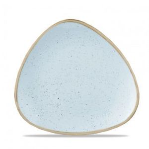 Тарелка мелкая треугольная 22,9 см, без борта, Stonecast, цвет Duck Egg Blue