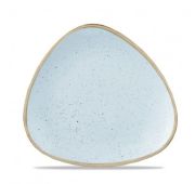Тарелка мелкая треугольная 22,9 см, без борта, Stonecast, цвет Duck Egg Blue