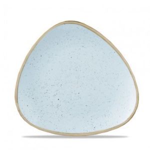 Тарелка мелкая треугольная 19,2 см, без борта, Stonecast, цвет Duck Egg Blue