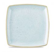Тарелка мелкая квадратная 26,8см, без борта, Stonecast, цвет Duck Egg Blue