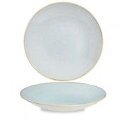 Тарелка глубокая 28,1см h3,7см, без борта, Stonecast, цвет Duck Egg Blue