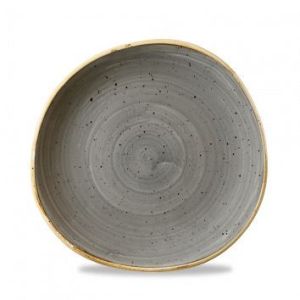 Тарелка мелкая «Волна» d21 см, без борта, Stonecast, цвет Peppercorn Grey