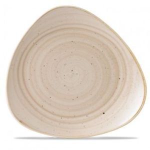 Тарелка мелкая треугольная 31,1см, без борта, Stonecast, цвет Nutmeg Cream