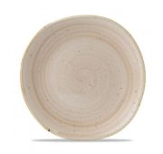 Тарелка мелкая «Волна» d26,4см, без борта, Stonecast, цвет  Nutmeg Cream