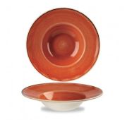 Тарелка для пасты 24см 0,28л, с широким бортом, Stonecast, цвет   Spiced Orange