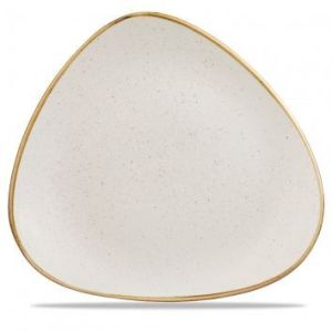 Тарелка мелкая треугольная 31,1см, без борта, Stonecast, цвет Barley White Speckle