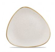 Тарелка мелкая треугольная 22,9 см, без борта, Stonecast, цвет Barley White Speckle