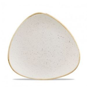 Тарелка мелкая треугольная 19,2 см, без борта, Stonecast, цвет Barley White Speckle