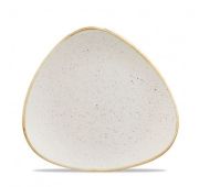 Тарелка мелкая треугольная 19,2 см, без борта, Stonecast, цвет Barley White Speckle