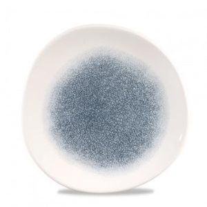 Тарелка мелкая «Волна» d21 см, без борта, Raku Topaz Blue