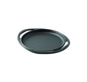 Frying / Grill Pan, Round, integral metal handles. Color:Black. Diameter(Ø)24cm.
