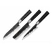 SBL-0220C/K Набор: 3 кухонных ножа «Samura BLACKSMITH» (23, 43, 95), гвоздичное масло, салфетка