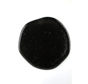 Тарелка с волнообразным краем 33 см фарфор цвет черный Seasons