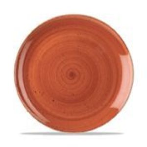 Тарелка оранжевая 26 см керамика