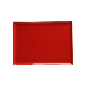 Блюдо прямоугольное 35х26 см фарфор цвет красный Seasons