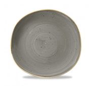 Тарелка мелкая «Волна» d26,4см, без борта, Stonecast, цвет Peppercorn Grey