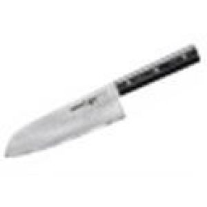 SD67-0094M/K Нож кухонный «Samura 67» Сантоку 175 мм, дамаск 67 слоев, микарта