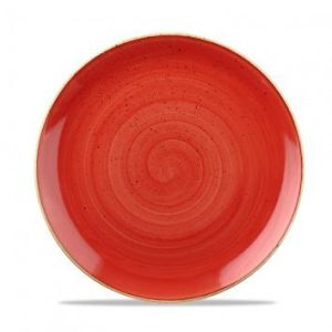 Тарелка мелкая 21,7см, без борта, Stonecast, цвет Berry Red