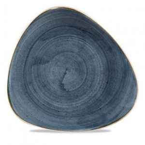 Тарелка мелкая треугольная 26,5см, без борта, Stonecast, цвет Blueberry