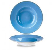 Тарелка для пасты 28см 0,47л, с широким бортом, Stonecast, цвет Cornflower Blue