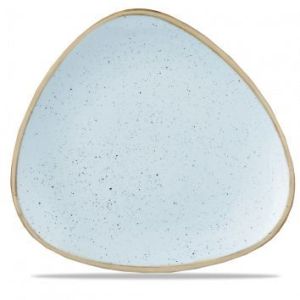 Тарелка мелкая треугольная 31,1см, без борта, Stonecast, цвет Duck Egg Blue