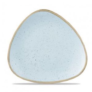 Тарелка мелкая треугольная 26,5см, без борта, Stonecast, цвет Duck Egg Blue