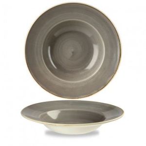 Тарелка для пасты 28см 0,47л, с широким бортом, Stonecast, цвет Peppercorn Grey