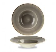 Тарелка для пасты 24см 0,28л, с широким бортом, Stonecast, цвет Peppercorn Grey