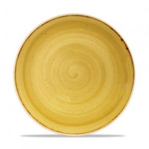 Тарелка мелкая 26см, без борта, Stonecast, цвет Mustard Seed Yellow