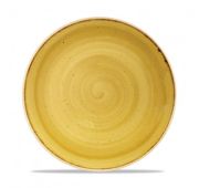 Тарелка мелкая 26см, без борта, Stonecast, цвет Mustard Seed Yellow