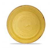 Тарелка мелкая 21,7см, без борта, Stonecast, цвет Mustard Seed Yellow
