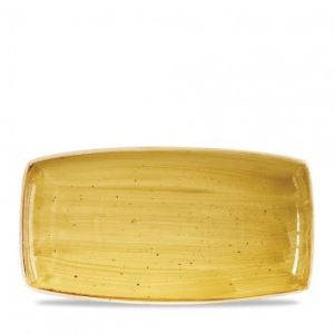 Блюдо сервировочное 35х18,5см, без борта, Stonecast, цвет Mustard Seed Yellow