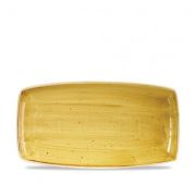 Блюдо сервировочное 35х18,5см, без борта, Stonecast, цвет Mustard Seed Yellow