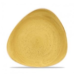 Тарелка мелкая треугольная 26,5см, без борта, Stonecast, цвет Mustard Seed Yellow