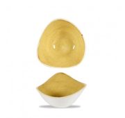 Салатник треугольный 0,26л d15,3см, без борта, Stonecast, цвет Mustard Seed Yellow