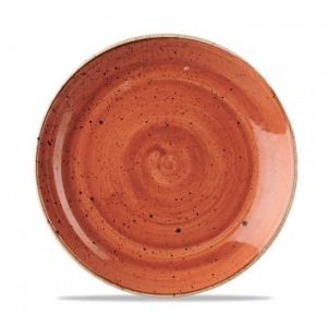 Тарелка мелкая 21,7см, без борта, Stonecast, цвет Spiced Orange