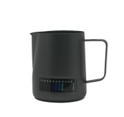 Питчер Latte Pro черный с температурным индикатором 480 мл, тефлоновое покрытие, P.L.- Barbossa