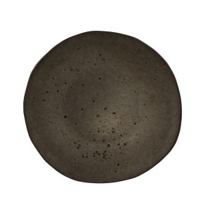 Тарелка мелкая 21 см, безбортовая, цвет черный, Q Authentic Stone Black