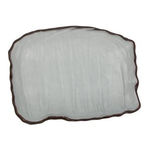 Блюдо/салатник 450мл, 26*20cм, h=4.3cм,серия «White Matt Taiga»  P.L.