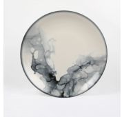 Тарелка круглая d=17 см., плоская, фарфор цвет мрамор, Marble R360