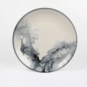 Тарелка круглая d=27 см., плоская, фарфор цвет мрамор, Marble R360