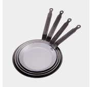 Сковорода для блинов d=26 см. белая сталь (индукция) Carbone Steel De Buyer /1/5/