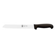 Нож для хлеба 200/340 мм. с волн. кромкой, черный PRACTICA Icel /1/