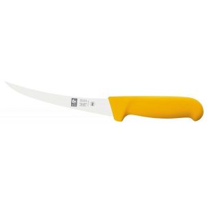 Нож обвалочный 150/290 мм. изогнутый, гибкое лезвие, желтый Poly Icel /1/