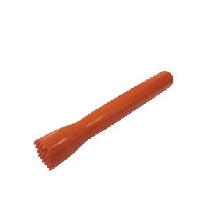 Мадлер АБС-пластик 21 см. оранжевый, поверхность решетка MGprof /1/