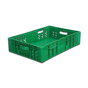Ящик 600*400*135 мм. для овощей, перфорир. зеленый /1/
