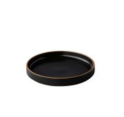 Тарелка мелкая с вертикальным бортом 15 см, цвет черный, Japan